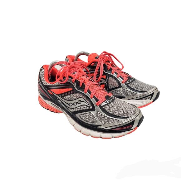 Saucony Guide 7 Women's Silver Pink Running Sneakers Size 9.5 - Picture 1 of 12